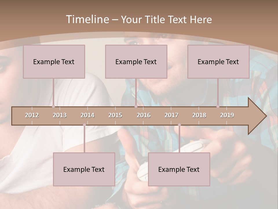 Cute Boys Concentrating PowerPoint Template