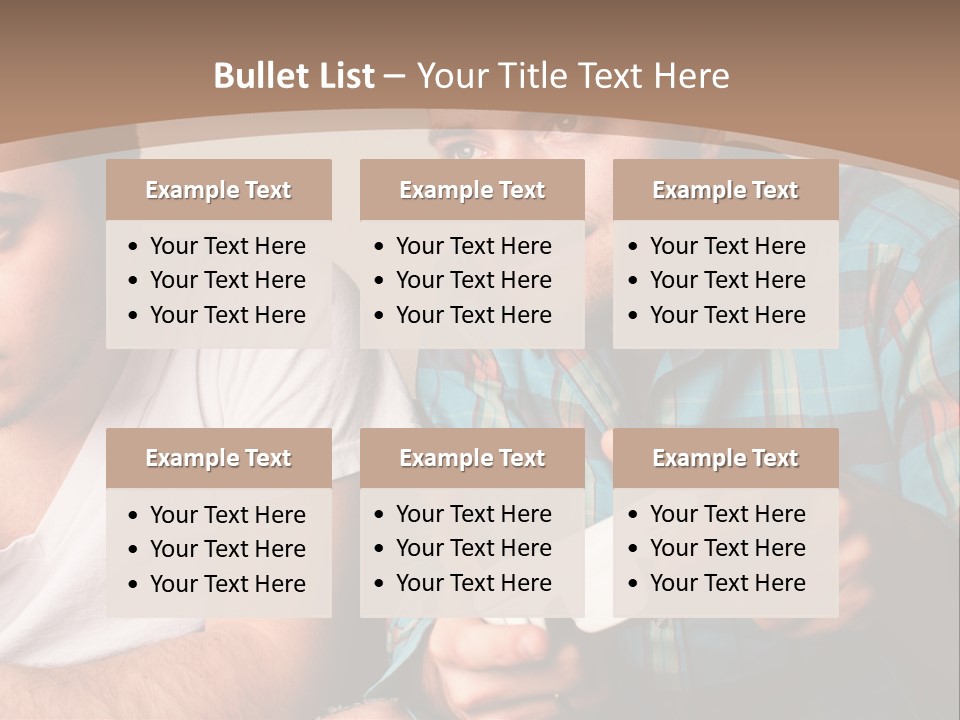 Cute Boys Concentrating PowerPoint Template
