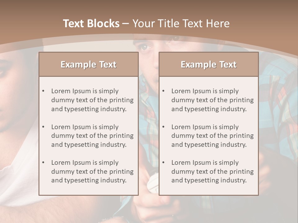 Cute Boys Concentrating PowerPoint Template