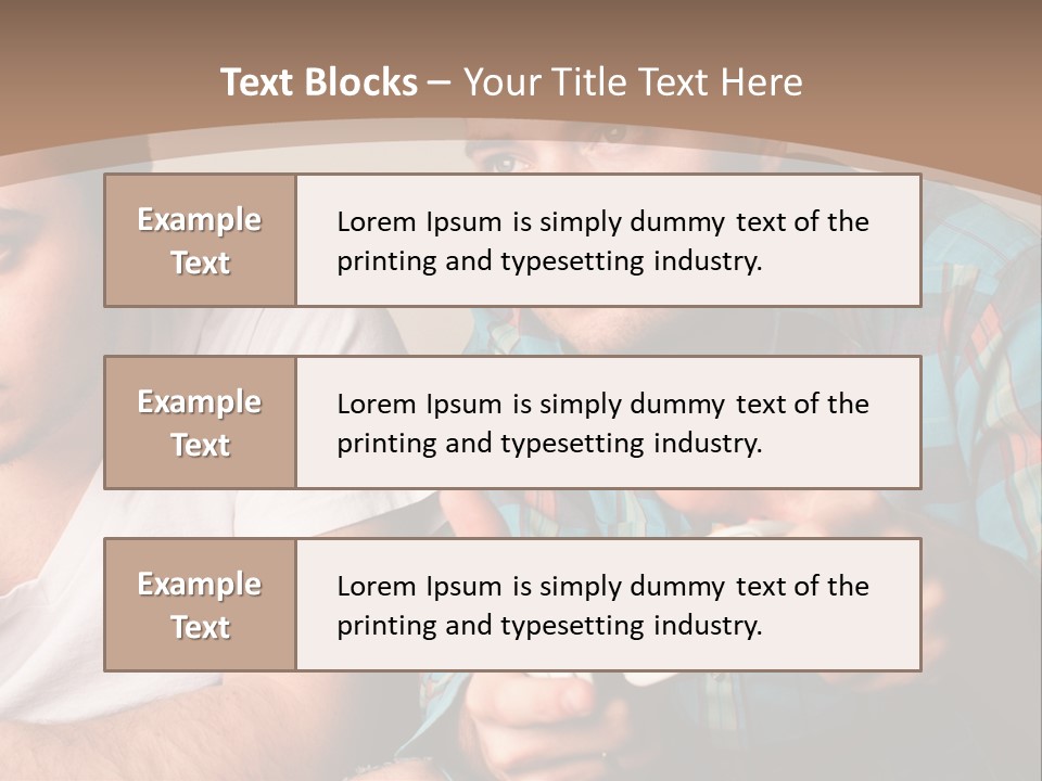 Cute Boys Concentrating PowerPoint Template