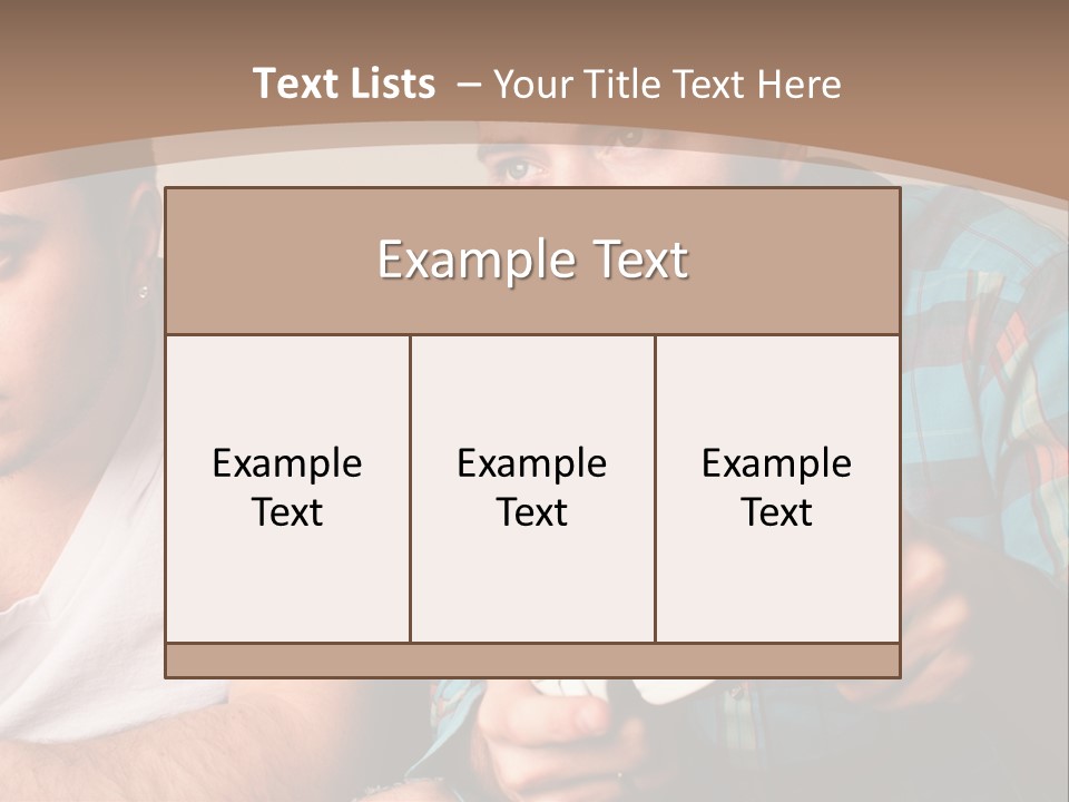 Cute Boys Concentrating PowerPoint Template