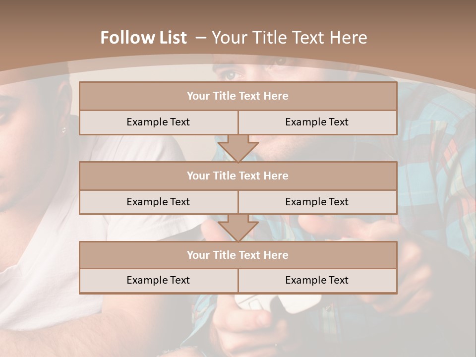 Cute Boys Concentrating PowerPoint Template