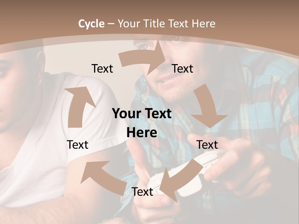 Cute Boys Concentrating PowerPoint Template