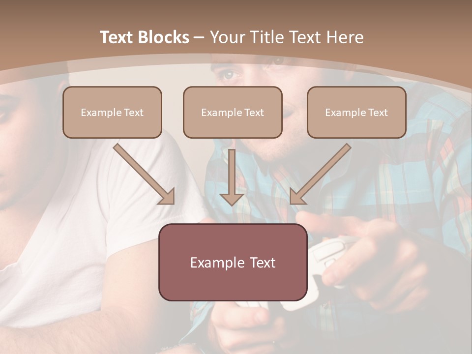 Cute Boys Concentrating PowerPoint Template
