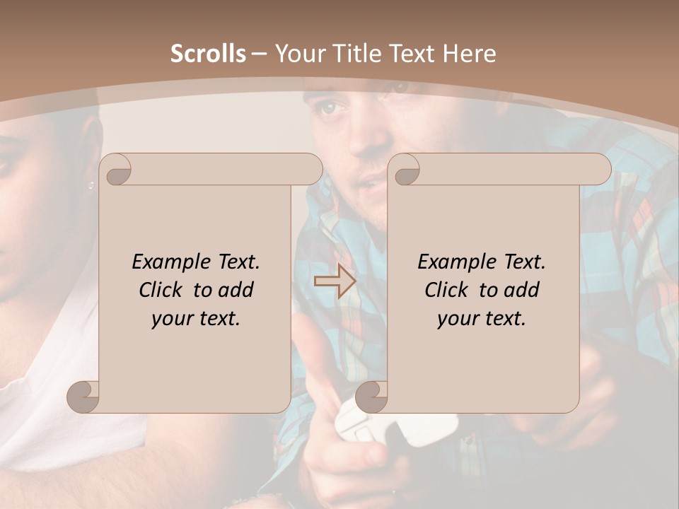 Cute Boys Concentrating PowerPoint Template