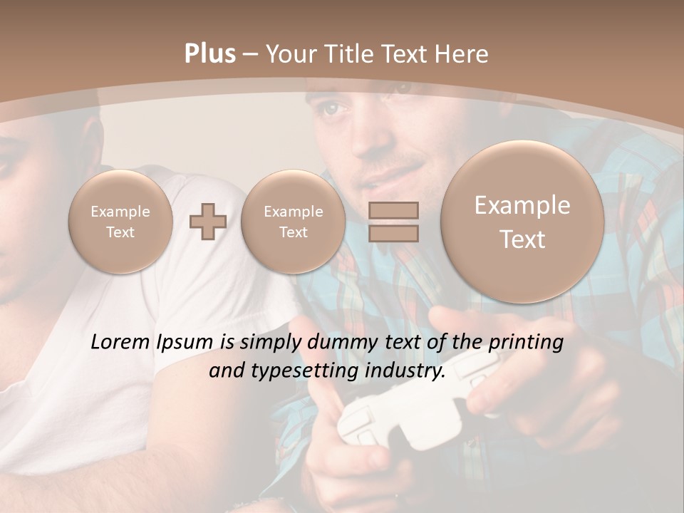 Cute Boys Concentrating PowerPoint Template