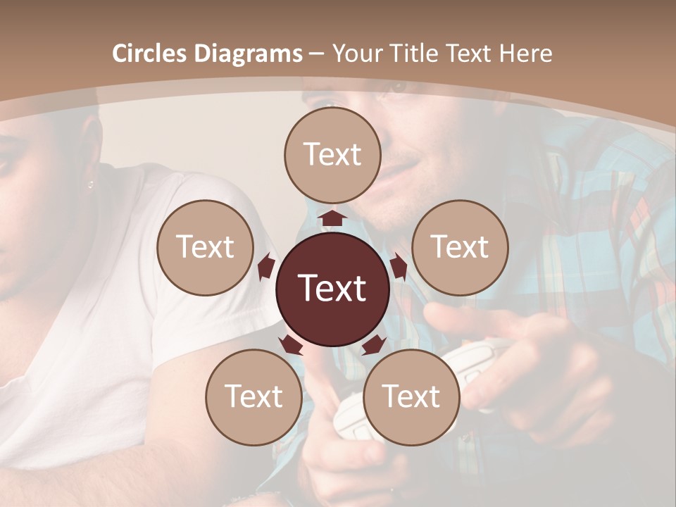 Cute Boys Concentrating PowerPoint Template