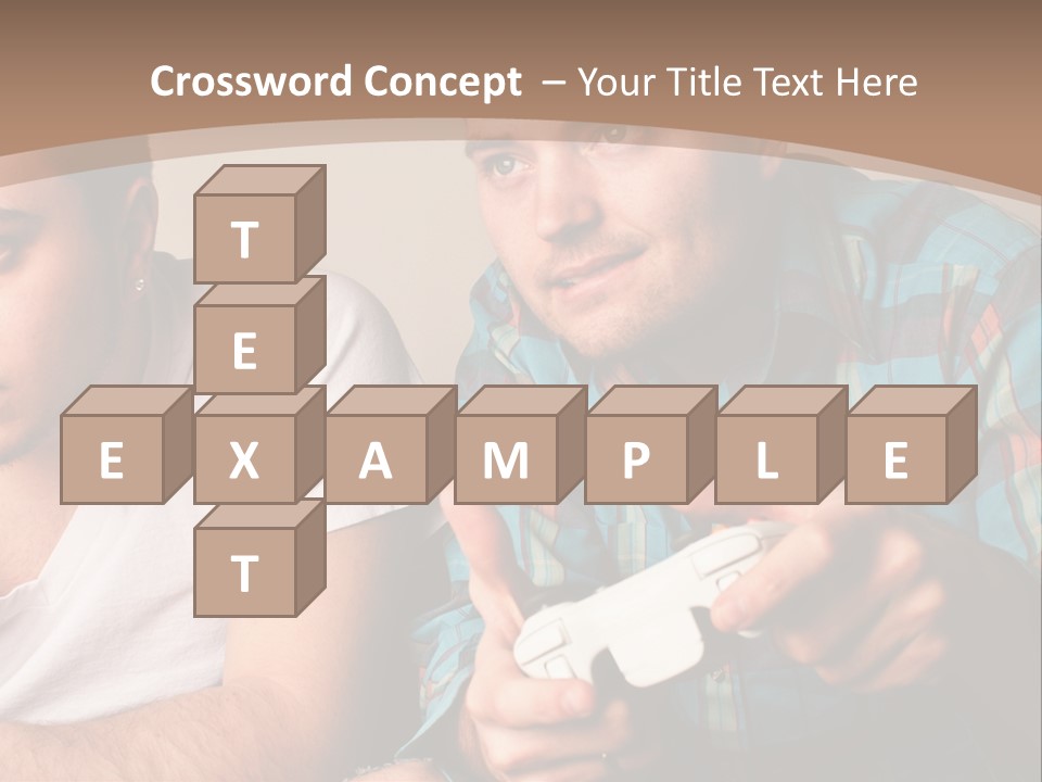 Cute Boys Concentrating PowerPoint Template