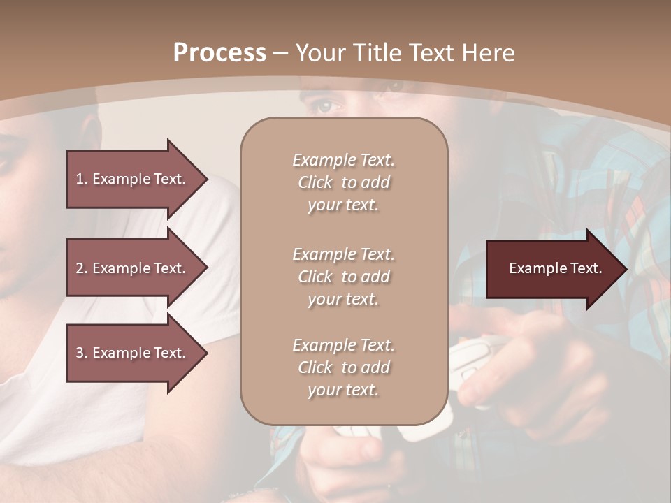 Cute Boys Concentrating PowerPoint Template