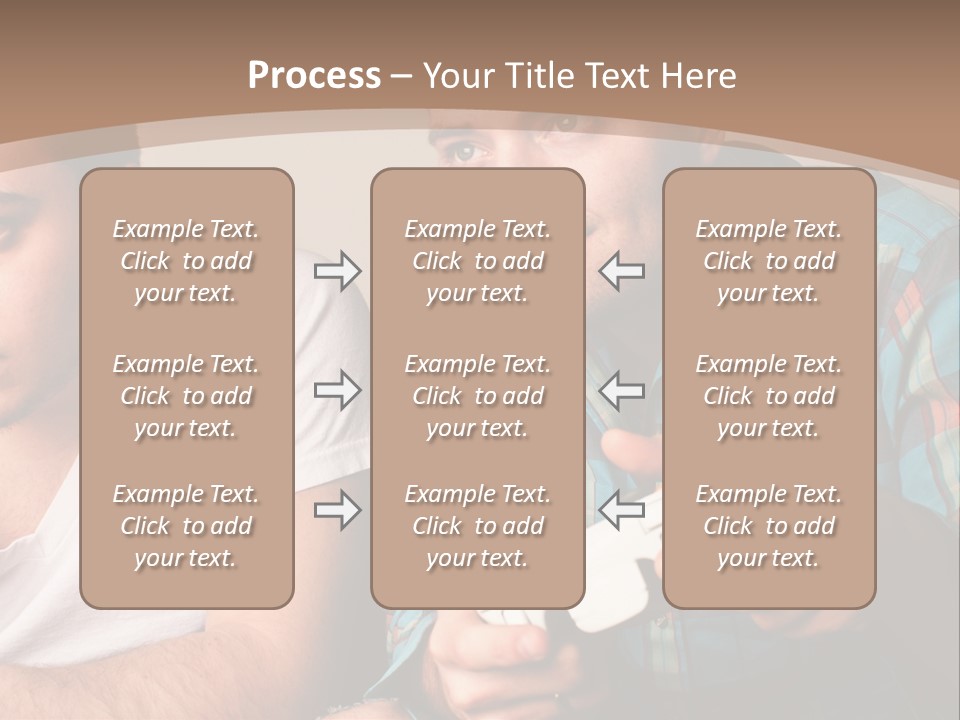 Cute Boys Concentrating PowerPoint Template