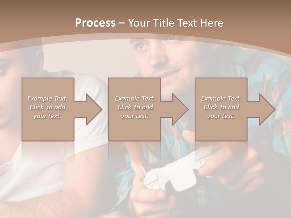 Cute Boys Concentrating PowerPoint Template