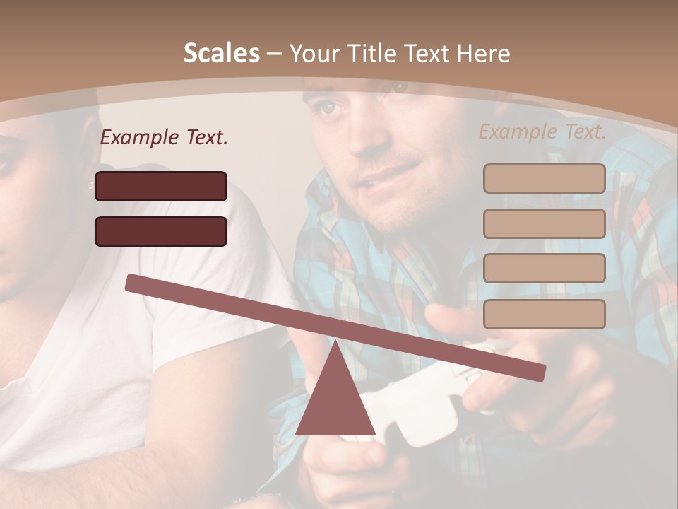 Cute Boys Concentrating PowerPoint Template