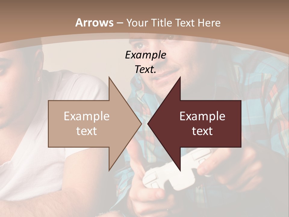 Cute Boys Concentrating PowerPoint Template