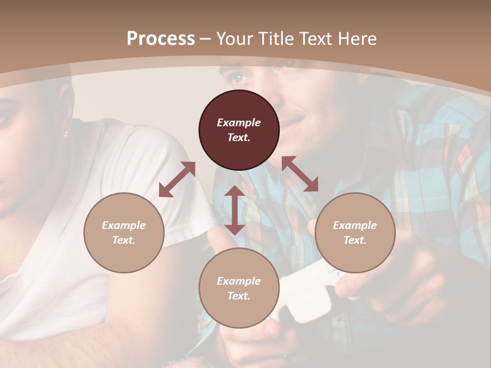 Cute Boys Concentrating PowerPoint Template