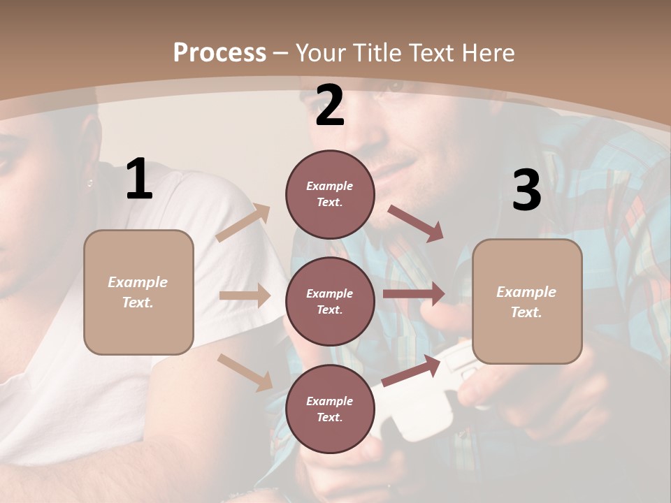 Cute Boys Concentrating PowerPoint Template