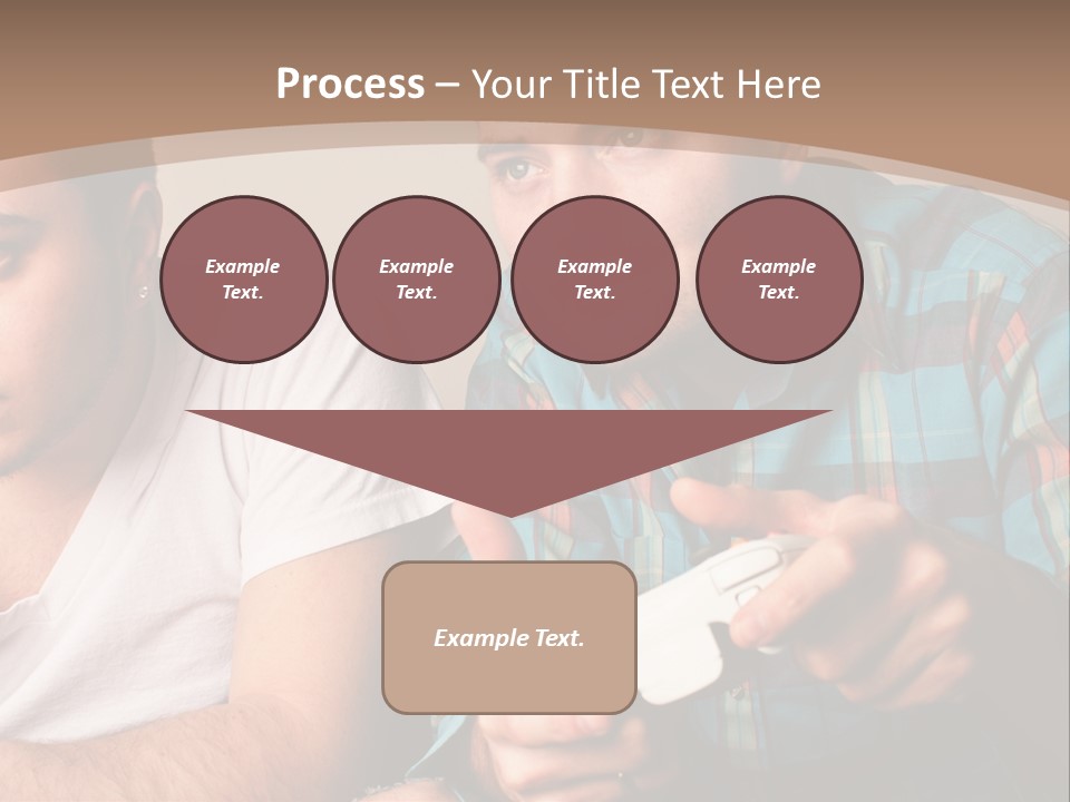 Cute Boys Concentrating PowerPoint Template