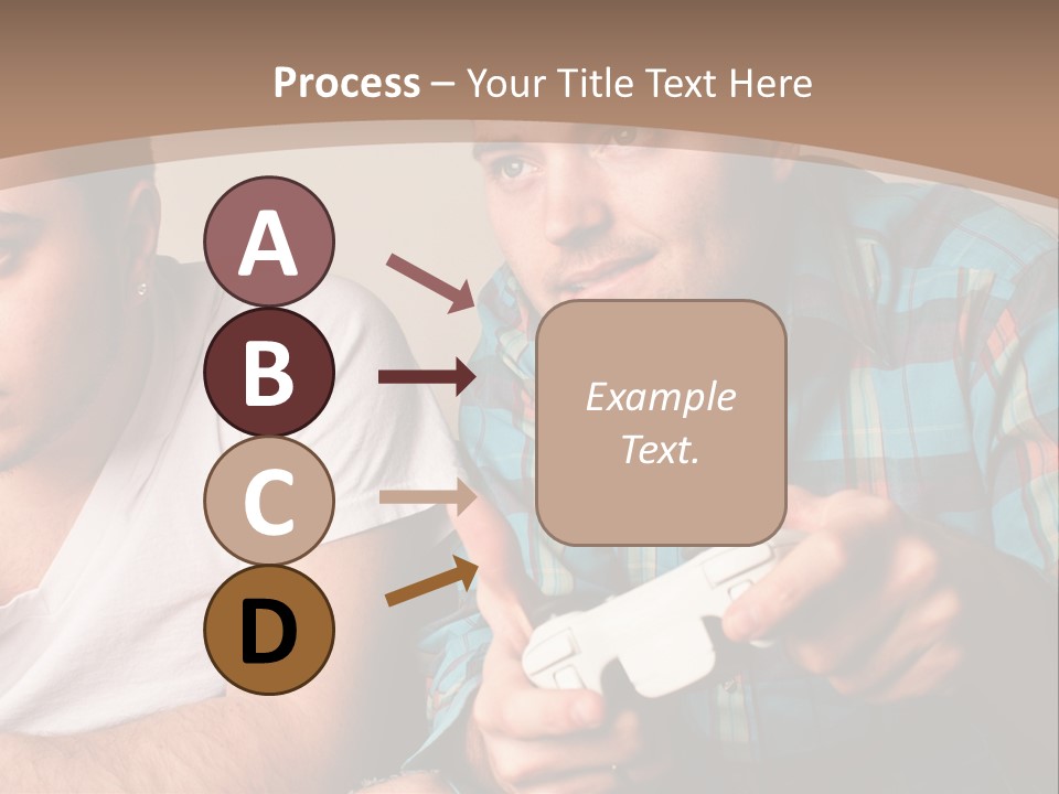 Cute Boys Concentrating PowerPoint Template