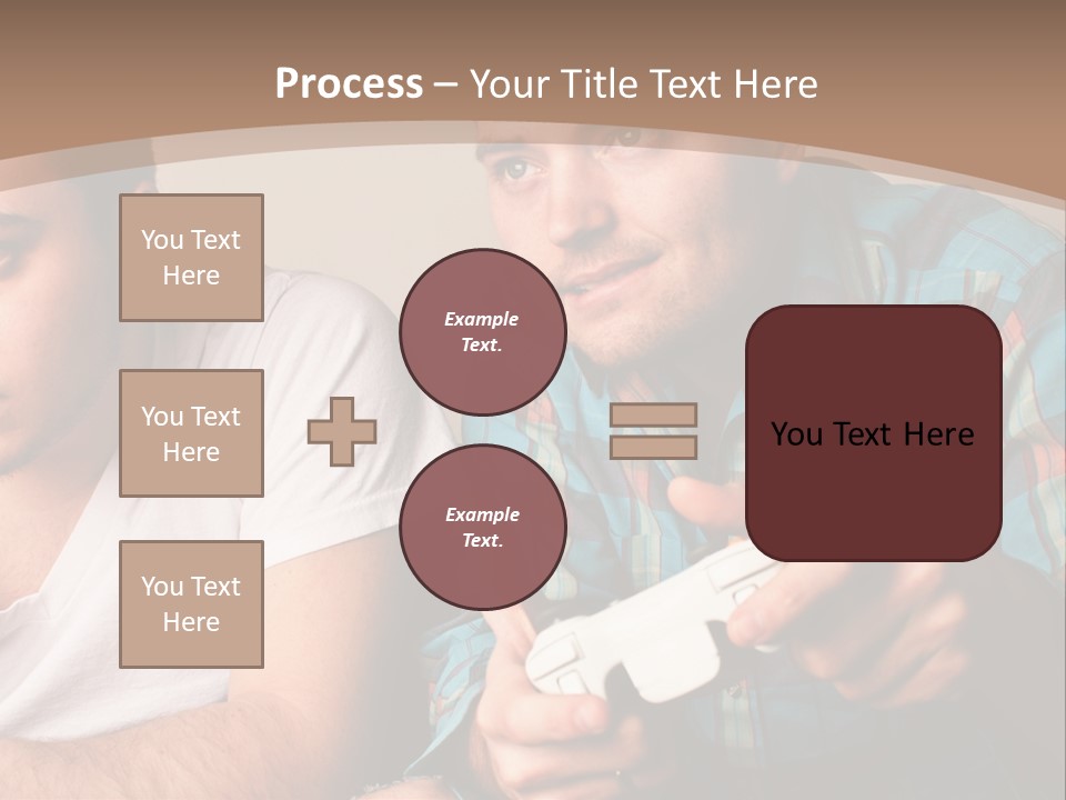 Cute Boys Concentrating PowerPoint Template