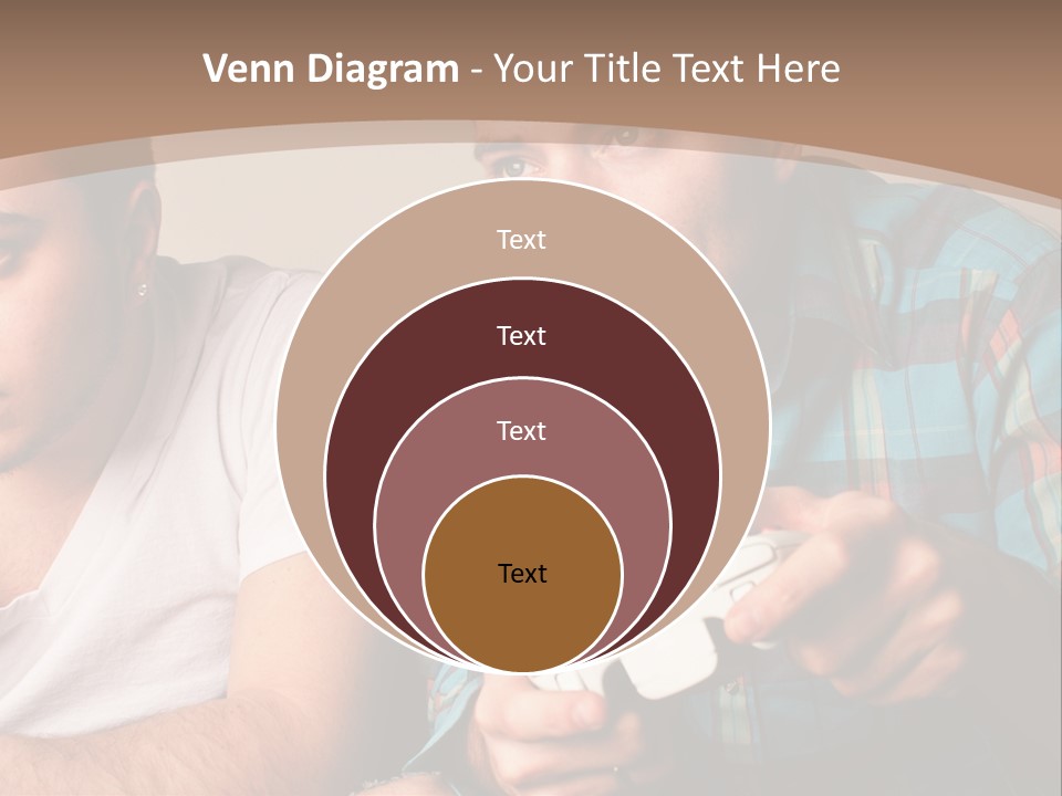 Cute Boys Concentrating PowerPoint Template