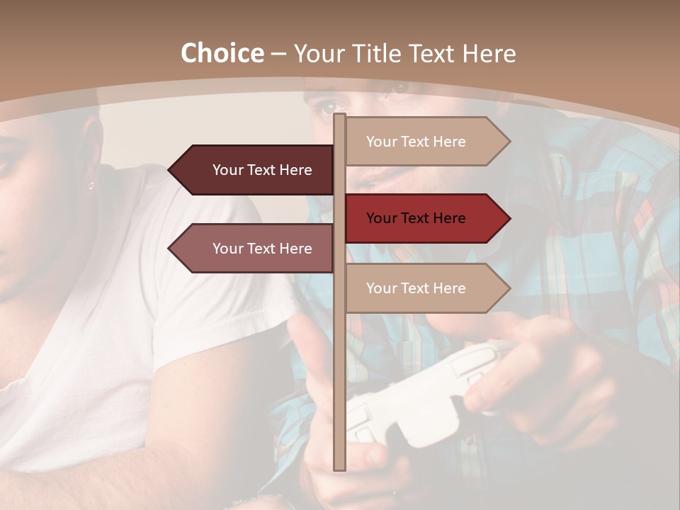 Cute Boys Concentrating PowerPoint Template