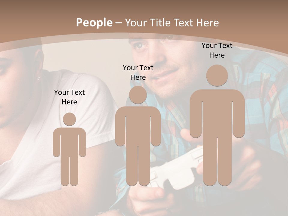 Cute Boys Concentrating PowerPoint Template