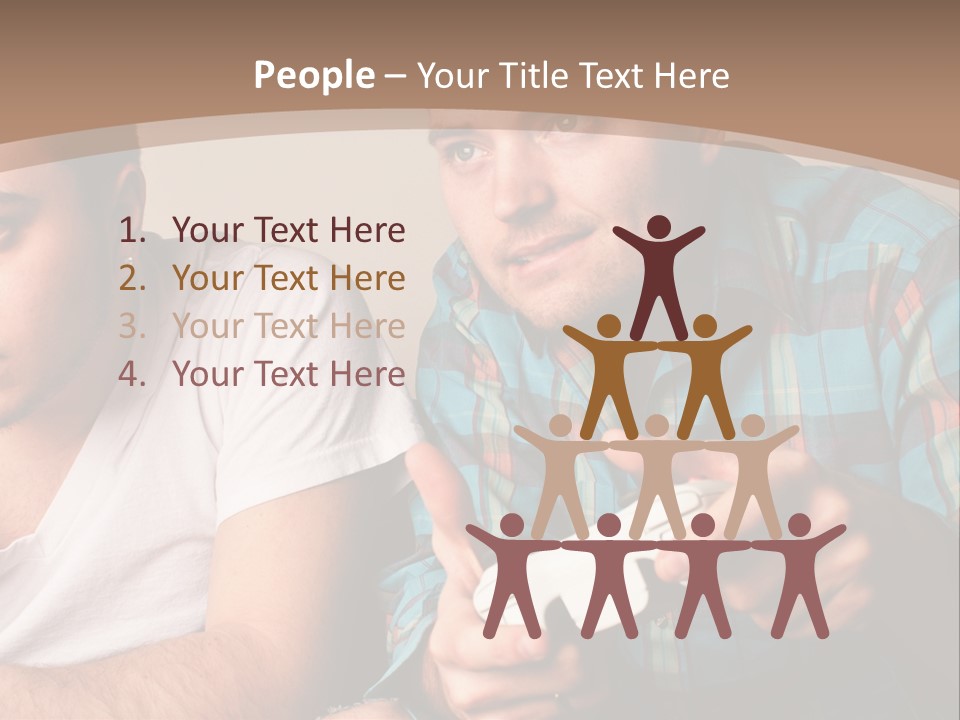 Cute Boys Concentrating PowerPoint Template