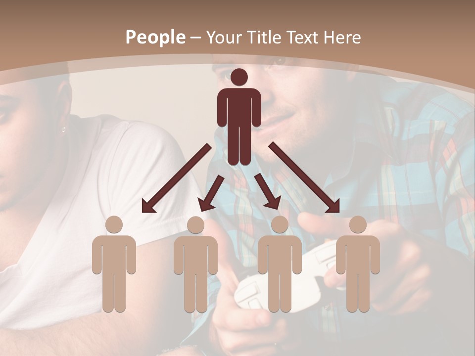 Cute Boys Concentrating PowerPoint Template