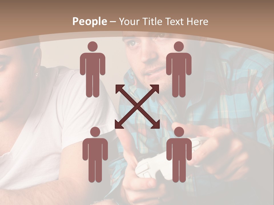 Cute Boys Concentrating PowerPoint Template