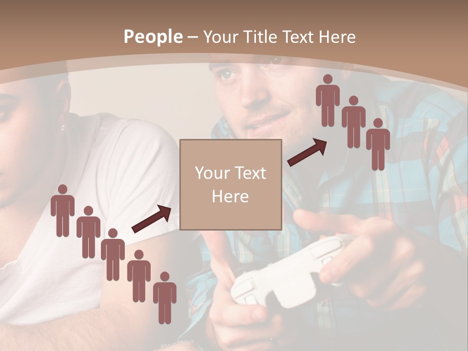 Cute Boys Concentrating PowerPoint Template