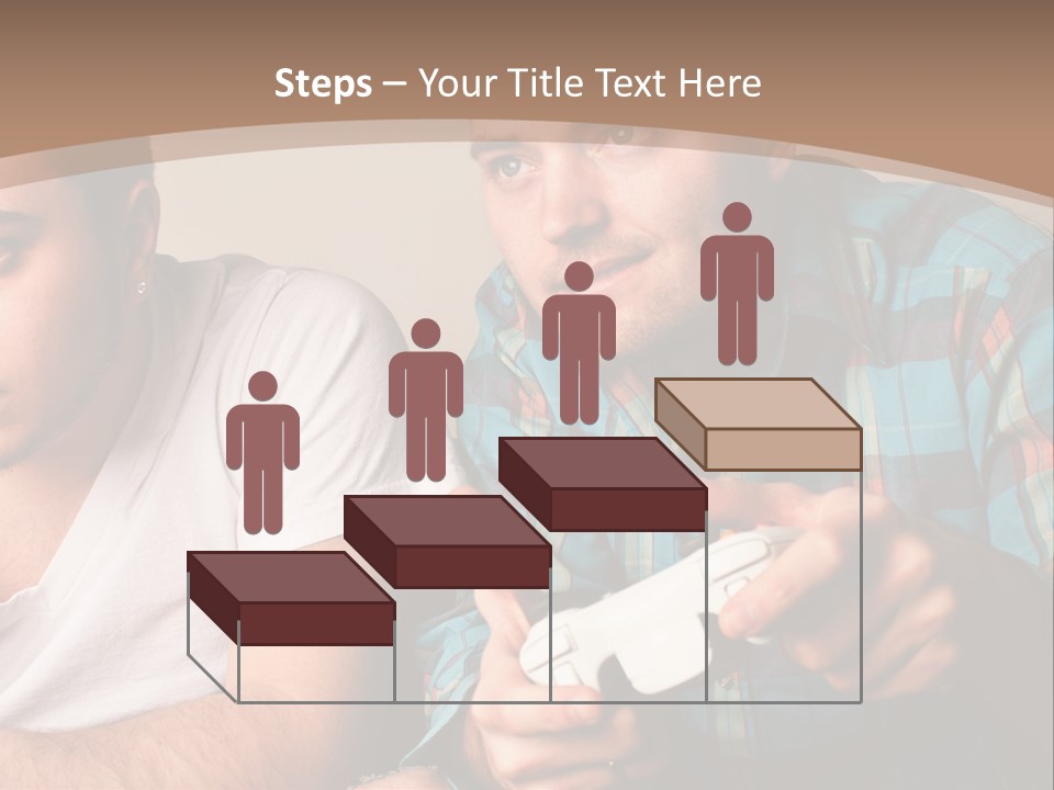 Cute Boys Concentrating PowerPoint Template