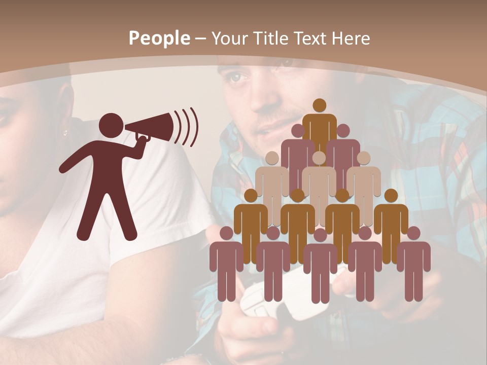 Cute Boys Concentrating PowerPoint Template