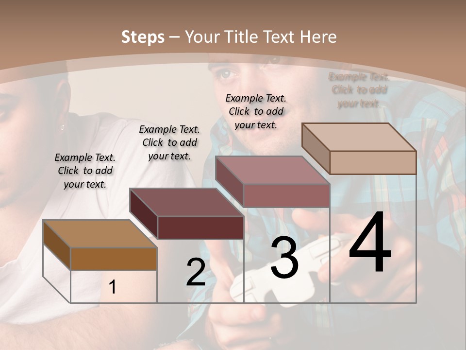Cute Boys Concentrating PowerPoint Template