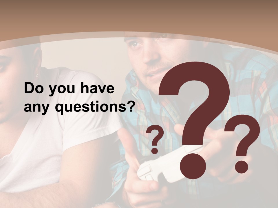 Cute Boys Concentrating PowerPoint Template