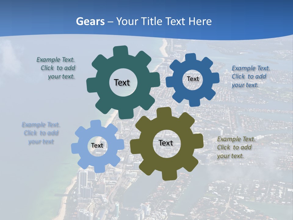 Foam Head Bartender PowerPoint Template