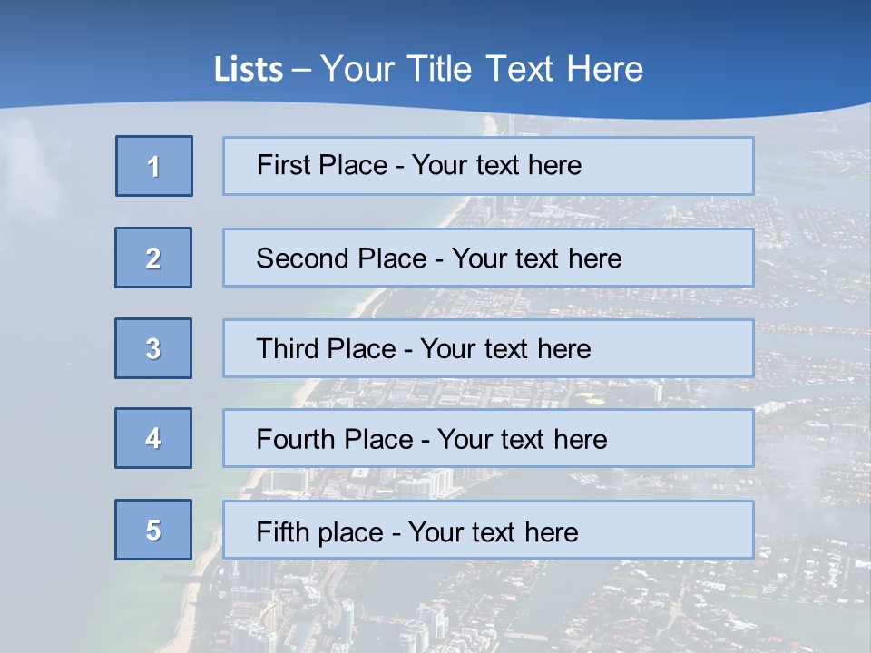 Foam Head Bartender PowerPoint Template