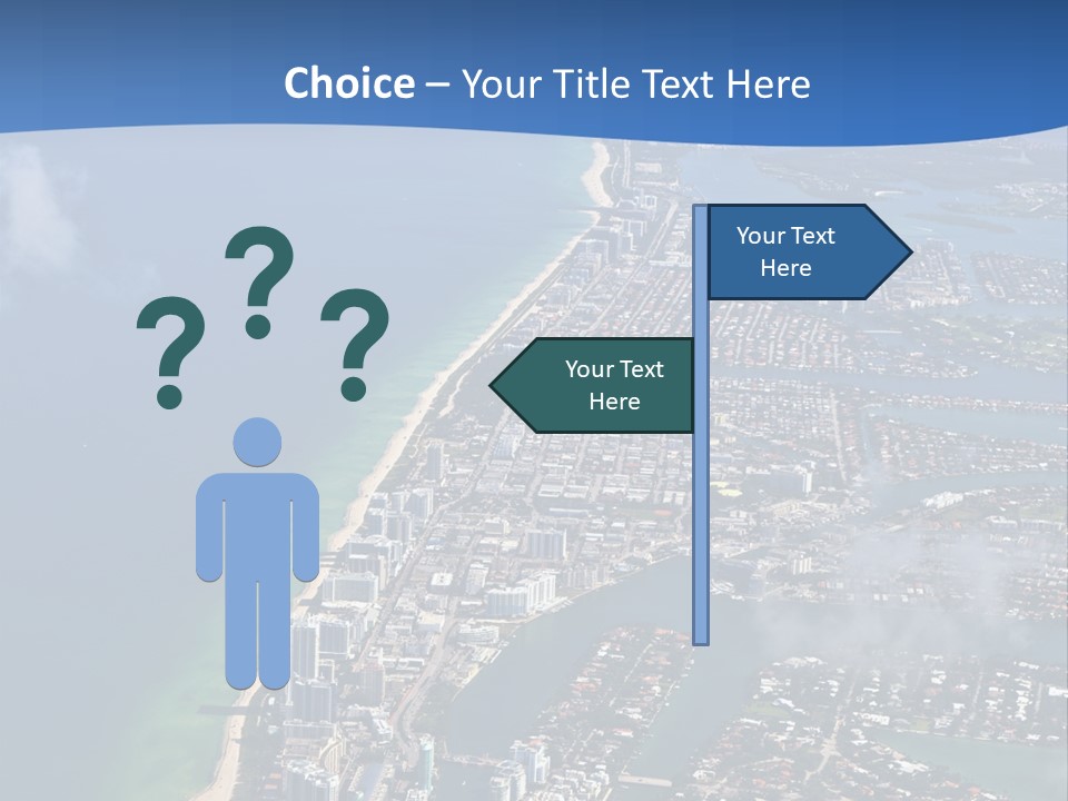 Foam Head Bartender PowerPoint Template