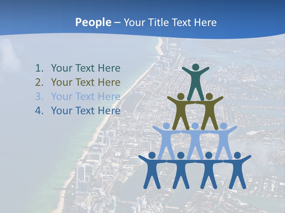 Foam Head Bartender PowerPoint Template