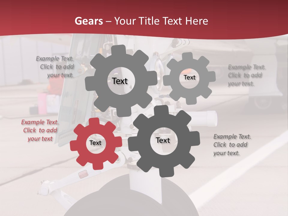 Aircraft Airplanes Part PowerPoint Template
