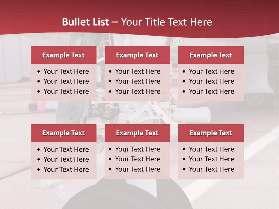 Aircraft Airplanes Part PowerPoint Template