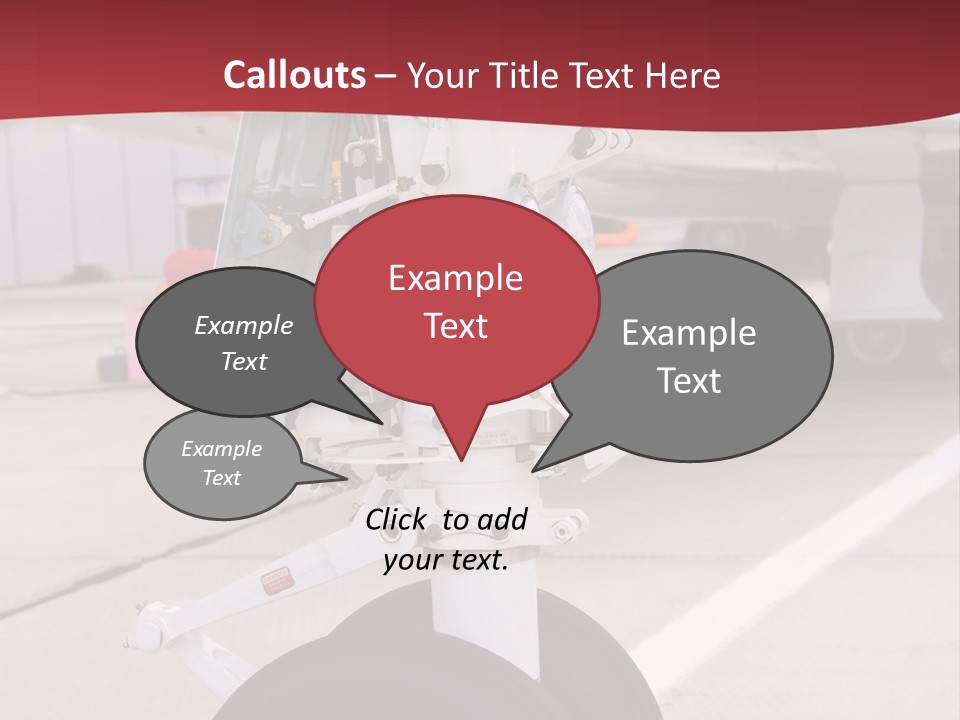 Aircraft Airplanes Part PowerPoint Template