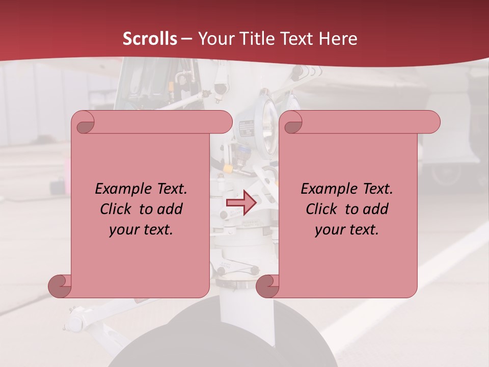 Aircraft Airplanes Part PowerPoint Template