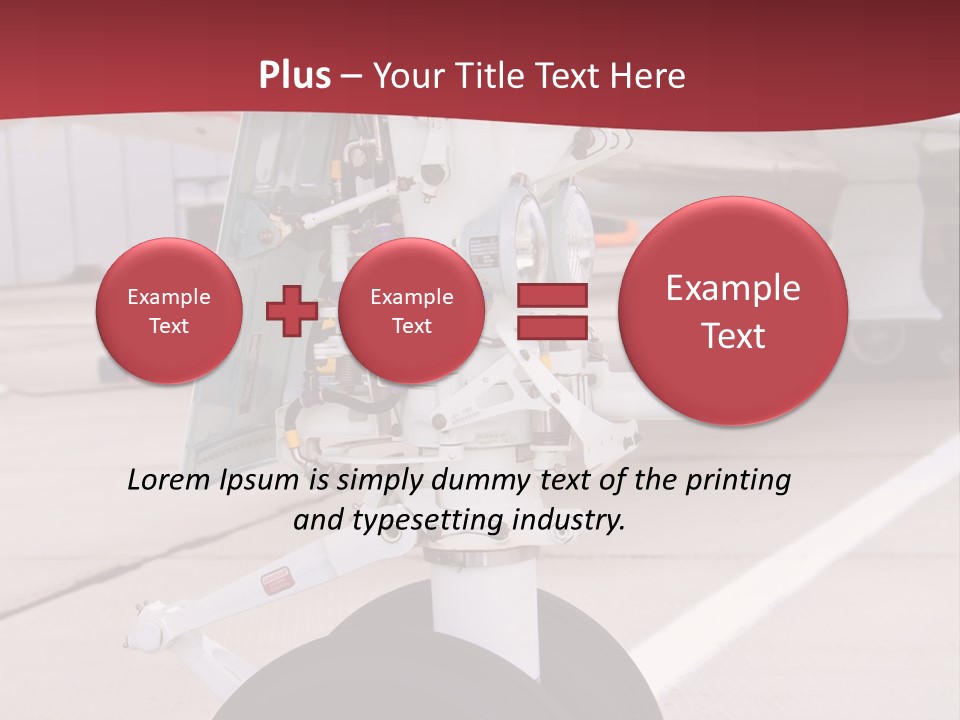Aircraft Airplanes Part PowerPoint Template