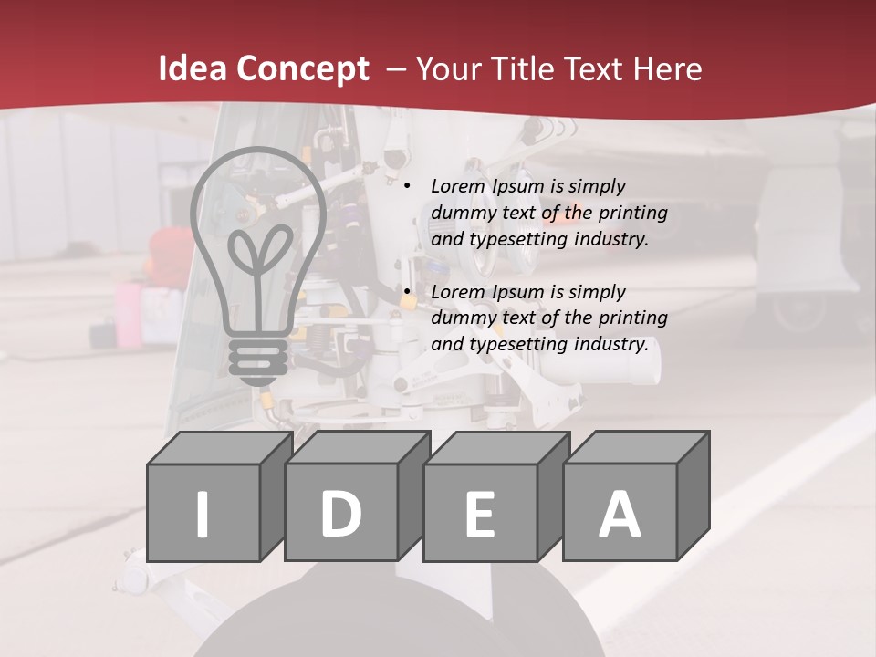 Aircraft Airplanes Part PowerPoint Template