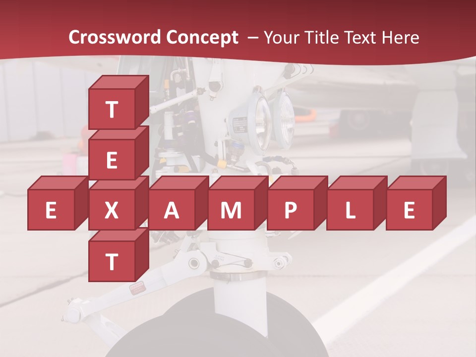 Aircraft Airplanes Part PowerPoint Template