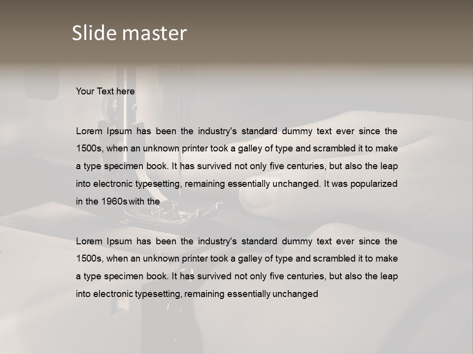 Red Embroidery Clothes PowerPoint Template