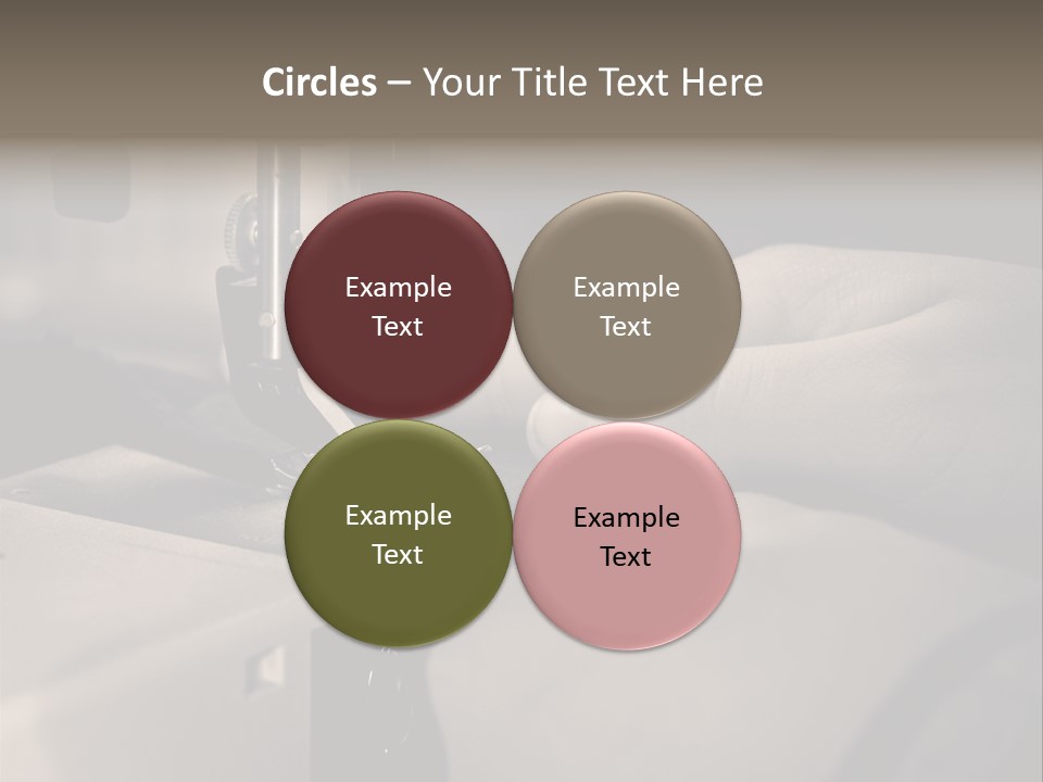 Red Embroidery Clothes PowerPoint Template