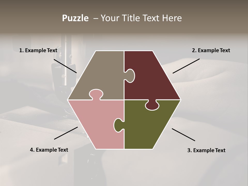 Red Embroidery Clothes PowerPoint Template