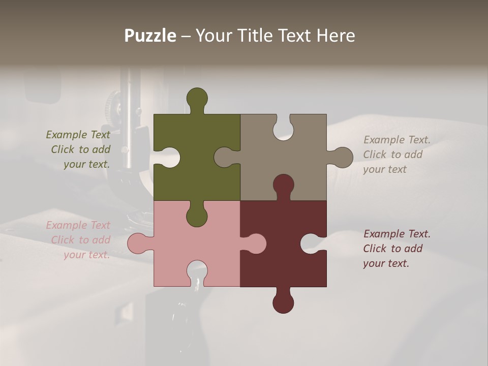 Red Embroidery Clothes PowerPoint Template