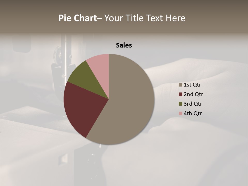 Red Embroidery Clothes PowerPoint Template