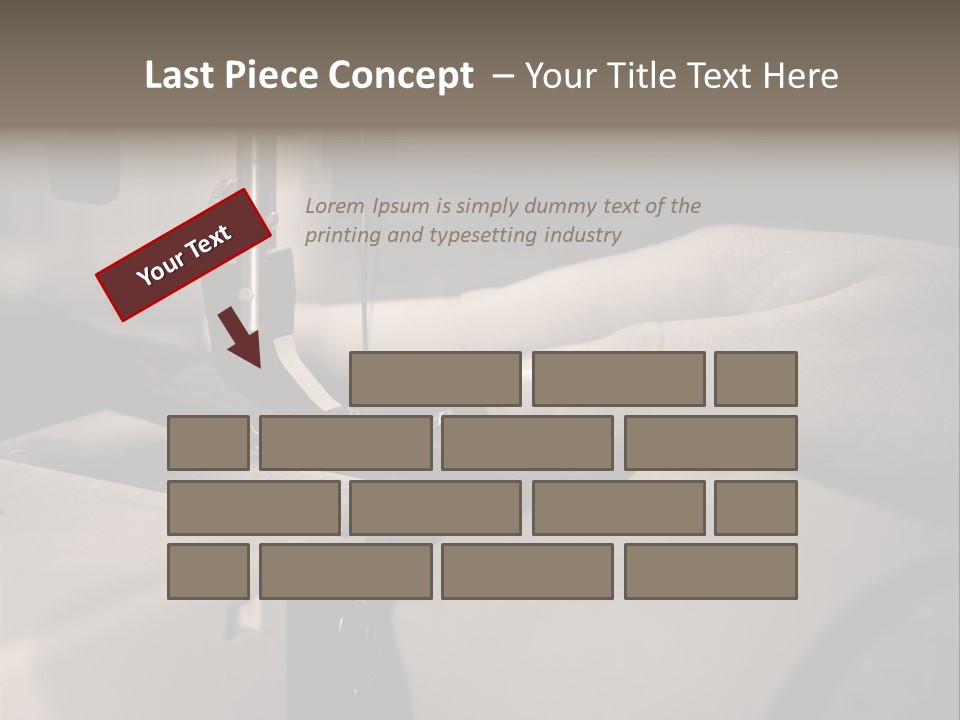 Red Embroidery Clothes PowerPoint Template